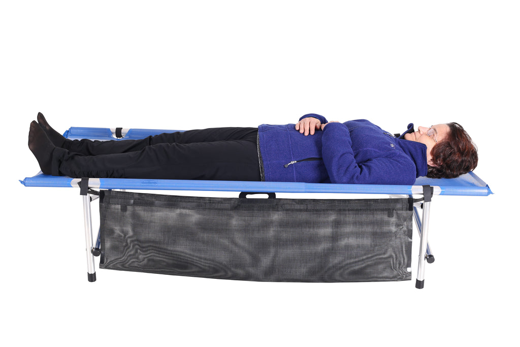 Blue Mesh reduced length RollaCot® 67"Length x 28"Width x 15"Height