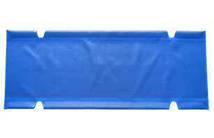 Reduced Length Blue Mesh fabric top for Roll-a-Cot®, 28"W x 67"L