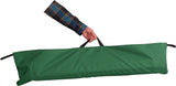 Green Reduced length Ibex Roll-a-Cot ® (67"L x 28"W x 15"H), with sleeve for your air mattress