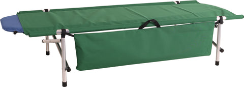 Green Reduced length Ibex Roll-a-Cot ® (67"L x 28"W x 15"H), with sleeve for your air mattress