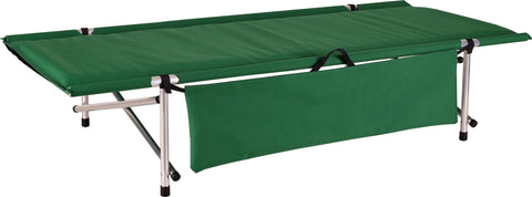 Green Polyester Wide Ibex Roll-a-Cot® 74"L x 32"W x 15"H with sleeve for your air mattress