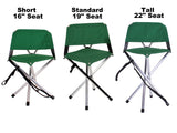 Standard Roll-a-Chair® with 19" seat height: Best for use with full-size tables and best for users 68" or taller