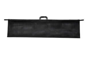 Black mesh cot pouch measures 12"x 51",  Fits 79" long Roll-a-Cot®